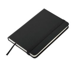   ZAMORA notebook with squared pages 90x140 / 160 pages,  black