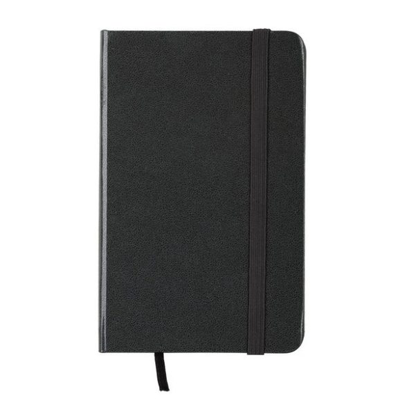 ASTURIAS notebook with squared pages 130x210 / 160 pages,  black