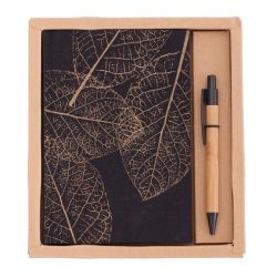PORTO NOTE set of scrapbook and ballpoint pen,  brown