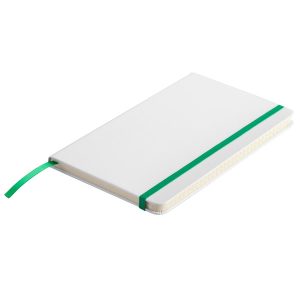 CARMONA notebook with lined pages 130x210 / 160 pages,  green/white