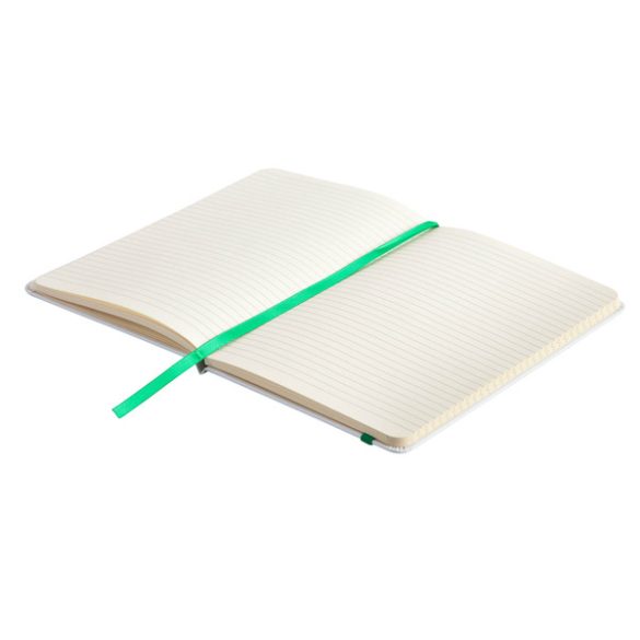 CARMONA notebook with lined pages 130x210 / 160 pages,  green/white
