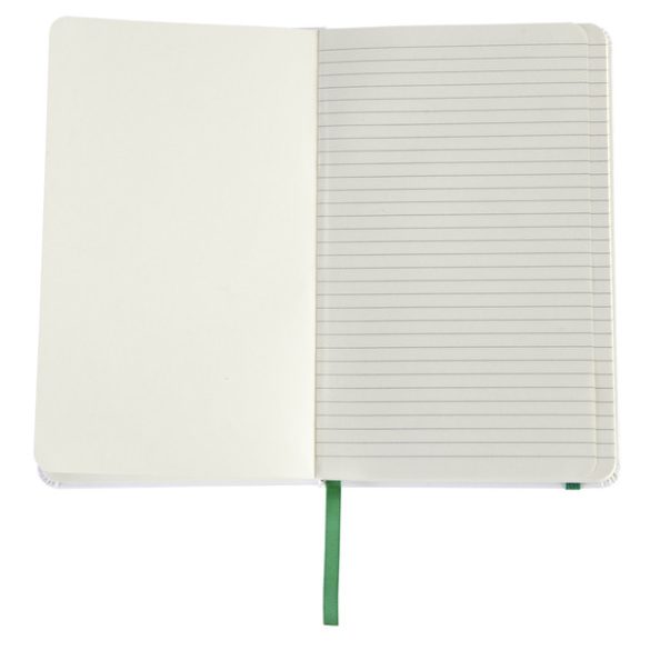 CARMONA notebook with lined pages 130x210 / 160 pages,  green/white
