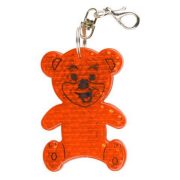 TEDDY RING reflective key ring,  orange