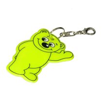 BEARY reflective key ring,  yellow