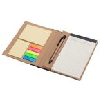 ECO NOTE notebook with paper notes,  black/beige