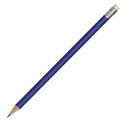 WOODEN METALLIC pencil,  dark blue