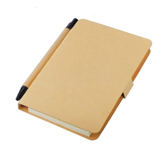 BLAND set of sticky notes and notebook,  beige