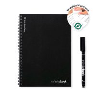   INFINITEBOOK LINED A5. A5 Infinitebook with flexible cover and 15 lined whiteboard pages
