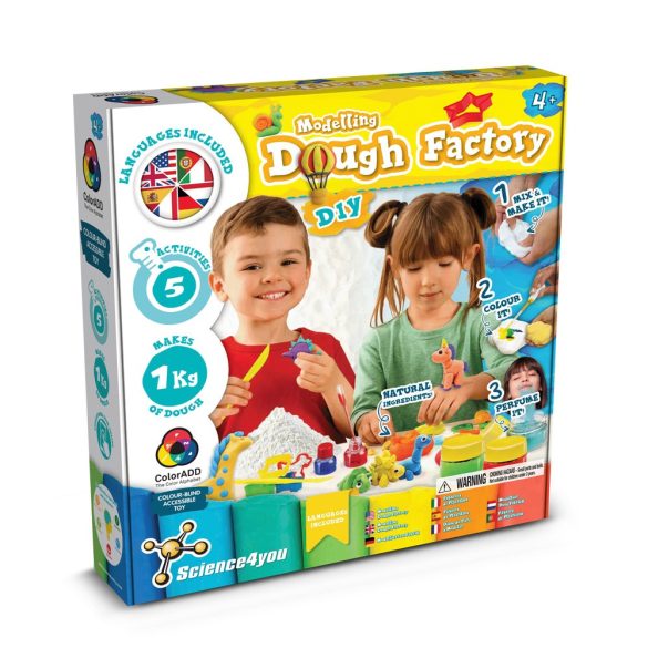 Modeling Dough Factory Kit III. Educational game supplied with a kraft paper gift bag (100 g/m²)