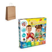   Modeling Dough Factory Kit IV. Educational game supplied with a kraft paper gift bag (115 g/m²)