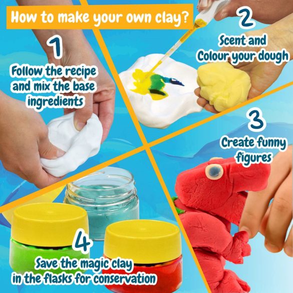 Modeling Dough Factory Kit IV. Educational game supplied with a kraft paper gift bag (115 g/m²)