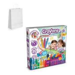   Crayon Factory Kit III. Educational game supplied with a kraft paper gift bag (100 g/m²)