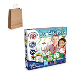 DIY Pen Factory Kit IV. Educational kit supplied with a kraft paper gift bag (115 g/m²)