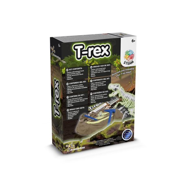 Fossil Excavation Kit II. Educational game supplied with a kraft paper gift bag (90 g/m²)