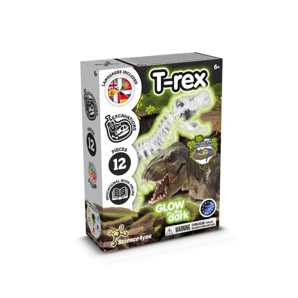 Fossil Excavation Kit III. Educational game supplied with a kraft paper gift bag (115 g/m²)