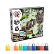   2 in 1 Fossil Excavation Kit V. Educational game supplied with a 190T folding gift bag