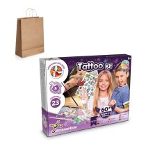   Tattoo Factory Kit III. Educational game supplied with a kraft paper gift bag (115 g/m²)