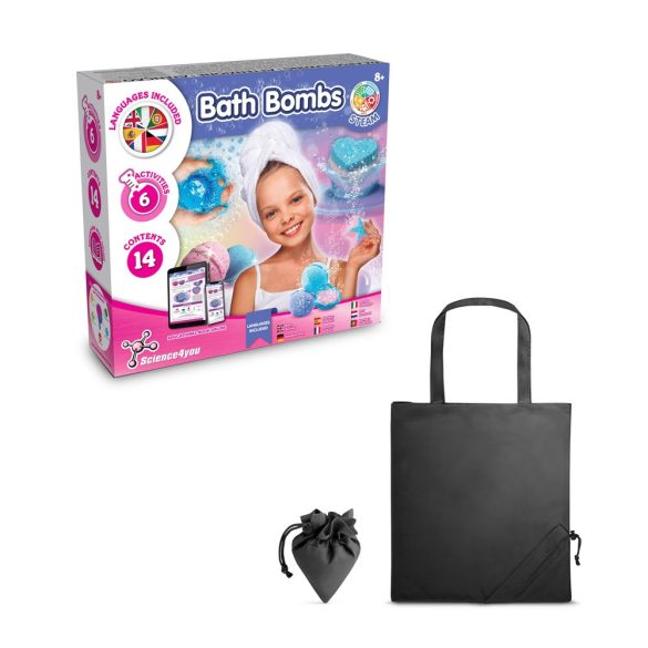 Bath Bombs Kit V. Educational toy supplied with a 190T folding gift bag