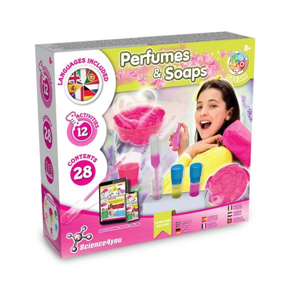 Perfume & Soap Factory Kit II. Educational game supplied with a kraft paper gift bag (90 g/m²)