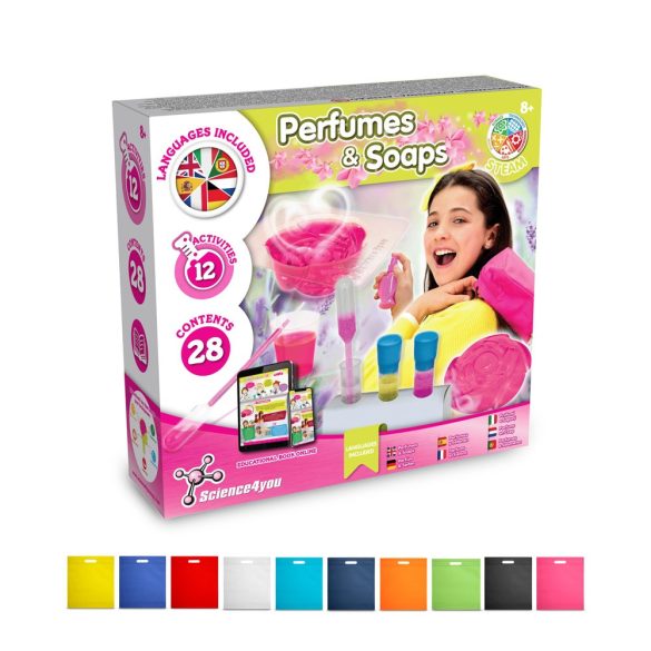 Perfume & Soap Factory Kit IV. Educational game supplied with a non-woven gift bag (80 g/m²)