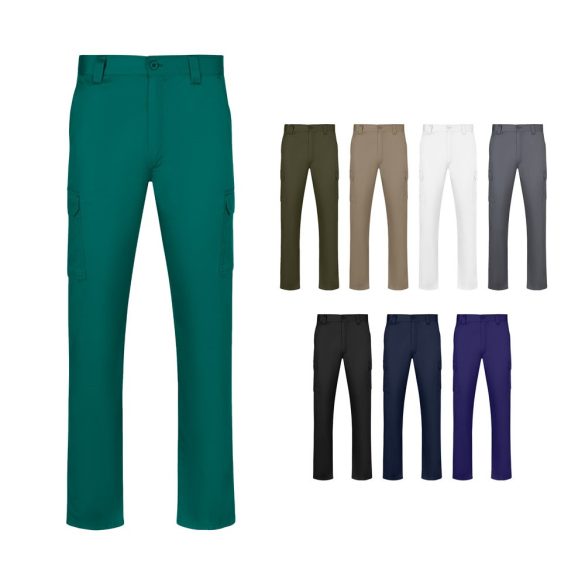 VL HERMES. Pantaloni din bumbac (35%) si poliester (65%) cu mai multe buzunare (190 g/m²)