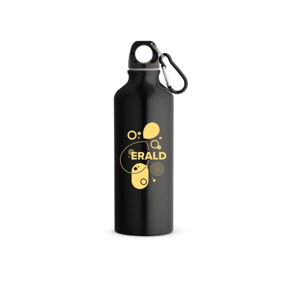 RE-LANDSCAPE M. Recycled aluminium bottle with carabiner 530 mL