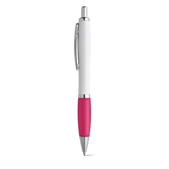 MOVE BK. ABS ball pen with clip and metal trim