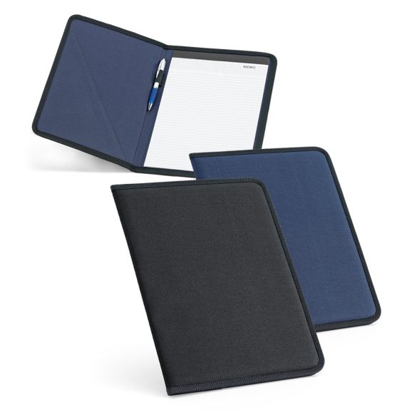 CUSSLER. A4 folder in 600D with lined pages