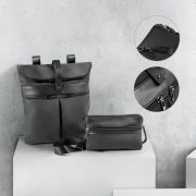 ROVER BACKPACK. Rucsac din microfibra si PU