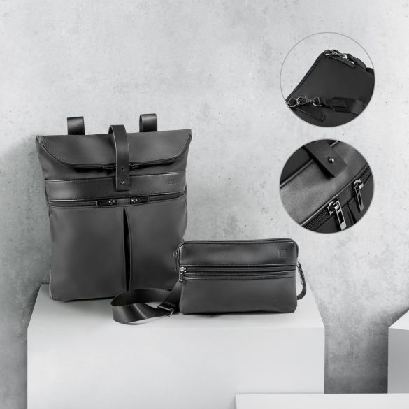 ROVER BACKPACK. Rucsac din microfibra si PU