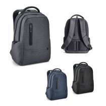   RE-BOSTON. 2Tone recycled nylon waterproof laptop backpack with 210D rPET compartment