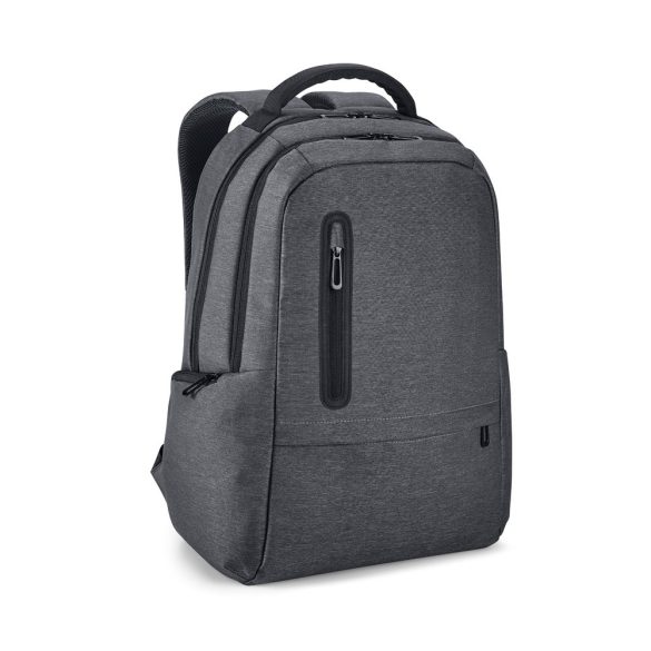 RE-BOSTON. 2Tone recycled nylon waterproof laptop backpack with 210D rPET compartment