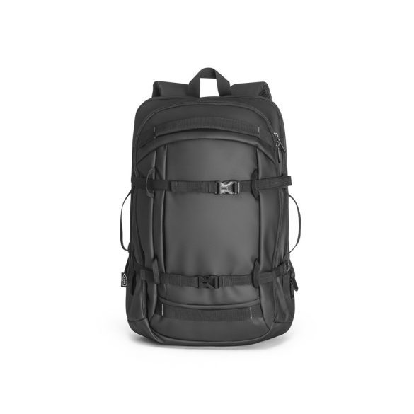 KAMPALA. Laptop backpack in 900D, high-density recycled polyester, with water-resistant coating and 210D recycled polyester lining 17'3"