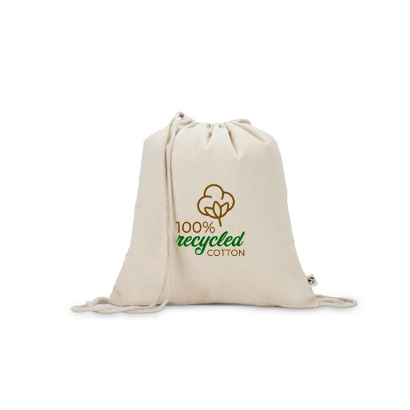 MAIORCA. 100% recycled cotton drawstring bag(180 g/m²)