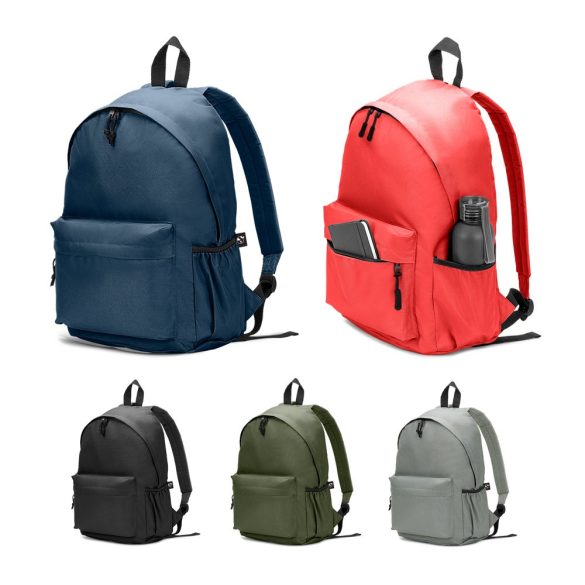 ROSARIO. Rucsac clasic cu un design atemporal din poliester reciclat 600D