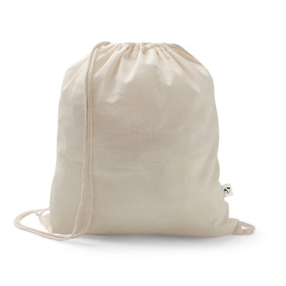 SALAMANCA. Drawstring bag in recycled cotton (70%) and polyester (30% rPET) (150 g/m²)