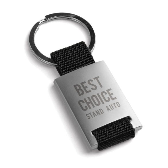 GRIPITCH. Metal and webbing keyring