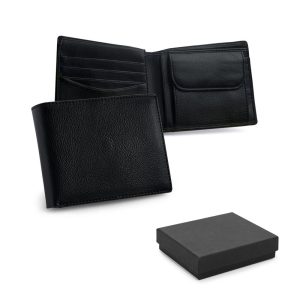 BARRYMORE. Leather wallet with RFID blocking