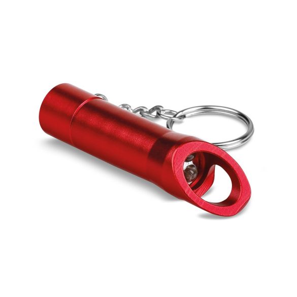 TORCHEN. Metal keyring Torch with bottle opener