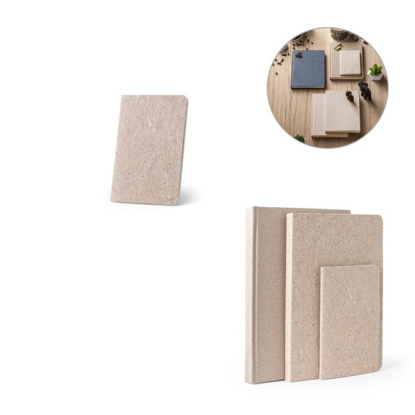 TEAPAD SOFT. Blocnotes A6 cu coperta flexibila realizata din deseuri de frunze de ceai (65%)