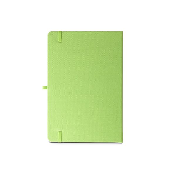 ANNE. Blocnotes A5 din poliester reciclat (100% rPET) cu pagini liniate