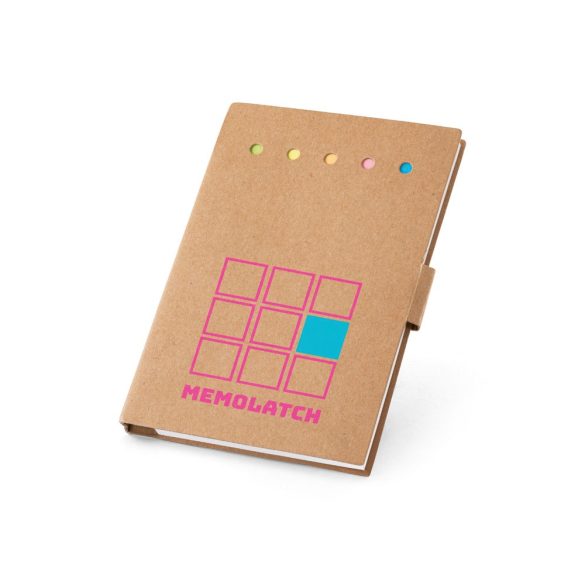 COOPER II. Notepad lipicios colorat cu 6 seturi