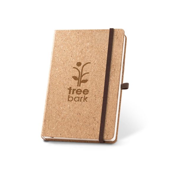 HAWKINS A5. A5 cork notebook with plain pages in FSC™ certified material and other controlled materials