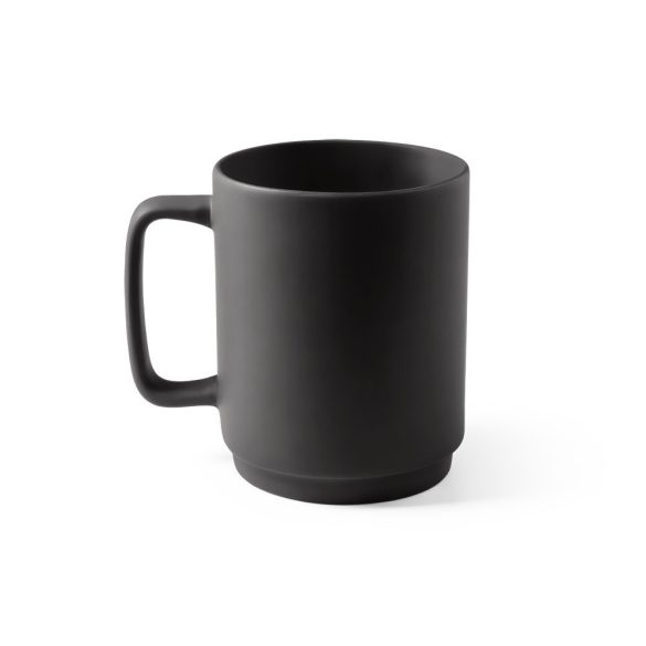 MIGHTY. Ceramic mug with cylindrical body