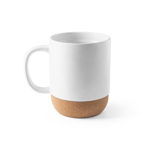 RORY SUB. Ceramic mug with cork base 410 mL