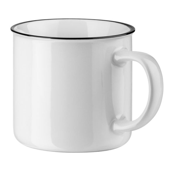 VERNON WHITE. Ceramic mug 360 ml