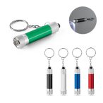   RE-LERGAN. Aluminium keyring (92% recycled) with 3-light LED torch