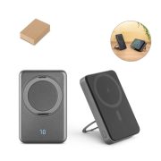   WARSHEL 10. 10'000 mAh magnetic power bank with 15W superfast wireless charger in recycled ABS (100% rABS) with stand