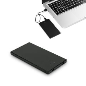 DENNING. 5.000 mAh slim stainless steel power bank