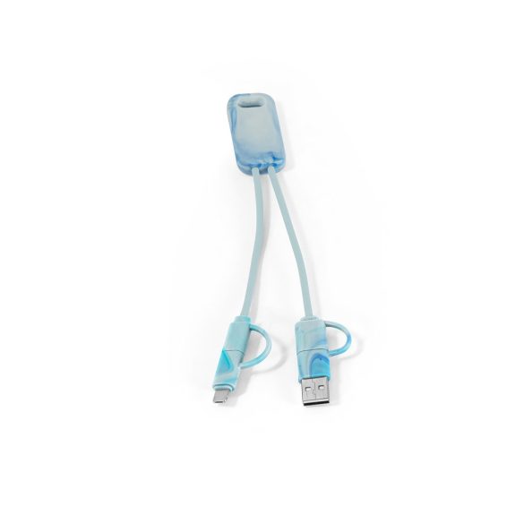 BERNERS. Superfast 6-in-1 USB cable in recycled PET (100% rPET)